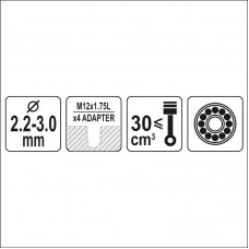 YT-85121 YATO Cap trimmer pe rulment cu 4 adaptoar..